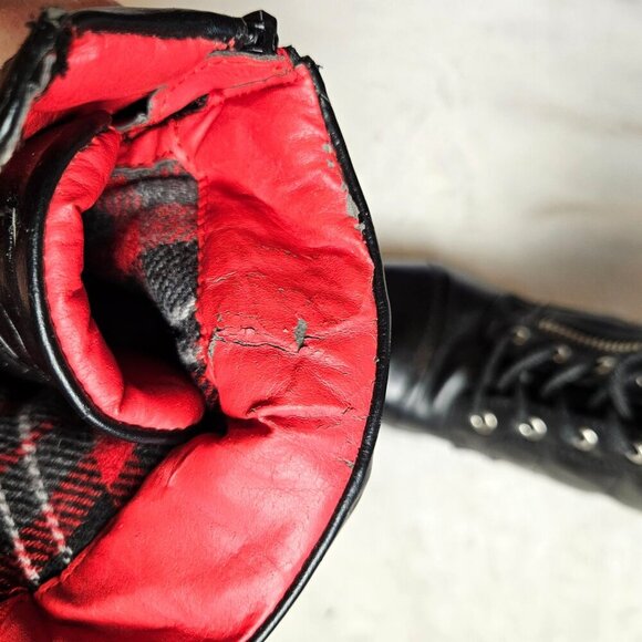 Guess Womens Quilted Black Lace-Up Ankle Boots Size 8.5 4-Inch Heels - Picture 6 of 13